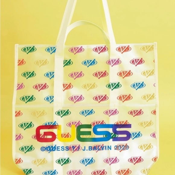 BNWT GUESS ?/ J. BALVIN 2020 frosted tote bag. - Picture 8 of 8